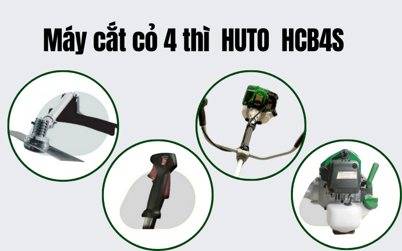 Máy cắt cỏ 4 thì  HUTO  HCB4S